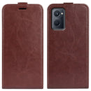 For OPPO Realme 9i R64 Texture Vertical Flip Leather Phone Case(Brown)