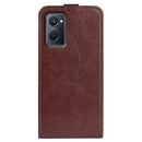 For OPPO Realme 9i R64 Texture Vertical Flip Leather Phone Case(Brown)