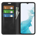 For Samsung Galaxy A23 5G Retro-skin Magnetic Suction Leather Phone Case(Black)