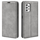 For Samsung Galaxy A23 5G Retro-skin Magnetic Suction Leather Phone Case(Grey)
