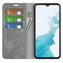 For Samsung Galaxy A23 5G Retro-skin Magnetic Suction Leather Phone Case(Grey)