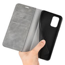 For Samsung Galaxy A23 5G Retro-skin Magnetic Suction Leather Phone Case(Grey)