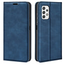 For Samsung Galaxy A23 5G Retro-skin Magnetic Suction Leather Phone Case(Dark Blue)