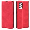 For Samsung Galaxy A23 5G Retro-skin Magnetic Suction Leather Phone Case(Red)
