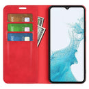 For Samsung Galaxy A23 5G Retro-skin Magnetic Suction Leather Phone Case(Red)
