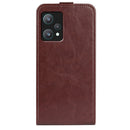 For OPPO Realme 9 Pro / Realme V25 R64 Texture Vertical Flip Leather Phone Case(Brown)