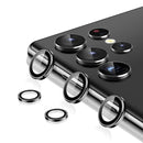For Samsung Galaxy S22 Ultra 5G ENKAY Aluminium Alloy + Tempered Glass Camera Lens Cover(Black)