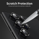 For Samsung Galaxy S22 Ultra 5G ENKAY Aluminium Alloy + Tempered Glass Camera Lens Cover(Black)