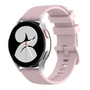For Huawei Watch GT2 42mm 20mm Carbon Fiber Striped Silicone Watch Band(Pink)