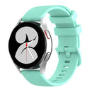 For Huawei Watch GT2 42mm 20mm Carbon Fiber Striped Silicone Watch Band(Water Duck)