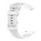 For Huawei Watch 2 20mm Carbon Fiber Striped Silicone Watch Band(White)