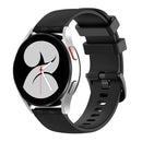 For Huawei Watch 2 20mm Carbon Fiber Striped Silicone Watch Band(Black)