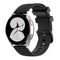 For Huawei Watch 2 20mm Carbon Fiber Striped Silicone Watch Band(Black)