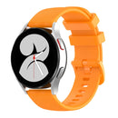 For Huawei Watch 2 20mm Carbon Fiber Striped Silicone Watch Band(Yellow)