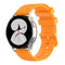 For Huawei Watch 2 20mm Carbon Fiber Striped Silicone Watch Band(Yellow)