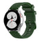 For Huawei Watch 2 20mm Carbon Fiber Striped Silicone Watch Band(Amy Green)