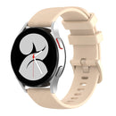 For Huawei Watch 2 20mm Carbon Fiber Striped Silicone Watch Band(Beige)