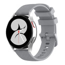 For Huawei Watch 2 20mm Carbon Fiber Striped Silicone Watch Band(Grey)