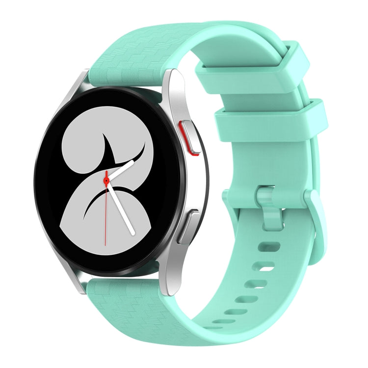 For Huawei Watch 2 20mm Carbon Fiber Striped Silicone Watch Band(Water Duck)
