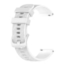 For Garmin Venu SQ 20mm Carbon Fiber Striped Silicone Watch Band(White)