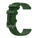 For Garmin Venu SQ 20mm Carbon Fiber Striped Silicone Watch Band(Amy Green)