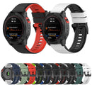 For Garmin Approach S60 22mm Silicone Mixing Color Watch Band(Black+green)