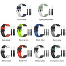 For Garmin Instinct 22mm Silicone Mixing Color Watch Band(Black+red)