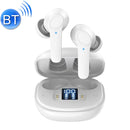 JSM-LB518 Bluetooth 5.0 TWS Noise-Cancelling Earphone with Digital Display(White)