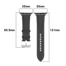 22mm Top Layer Cowhide Sewing Strap For Apple Watch Series 7 45mm / 6&SE&5&4 44mm / 3&2&1 42mm(Dark Brown)