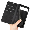 For Google Pixel 7 Retro-skin Magnetic Suction Leather Phone Case(Black)
