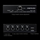 1 In 4 Out Audio Frequency Signal Splitter Distribute Device, Non Consumption, 3.5mm Interface Output
