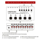 5 In 5 Out Audio Signal Selector Sound Mixing Distribute Device Input Independent Switch