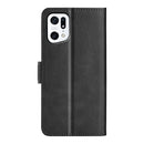 For OPPO Find X5 Dual-side Magnetic Buckle Leather Phone Case(Black)