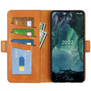 For Nokia G11/G21 Dual-side Magnetic Buckle Leather Phone Case(Yellow)
