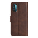 For Nokia G11/G21 Dual-side Magnetic Buckle Leather Phone Case(Brown)