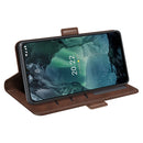 For Nokia G11/G21 Dual-side Magnetic Buckle Leather Phone Case(Brown)