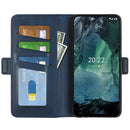 For Nokia G11/G21 Dual-side Magnetic Buckle Leather Phone Case(Dark Blue)