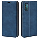 For Nokia G11/G21 Retro-skin Magnetic Suction Leather Phone Case(Dark Blue)