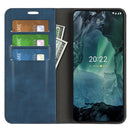 For Nokia G11/G21 Retro-skin Magnetic Suction Leather Phone Case(Dark Blue)