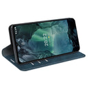For Nokia G11/G21 Retro-skin Magnetic Suction Leather Phone Case(Dark Blue)