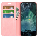 For Nokia G11/G21 Retro-skin Magnetic Suction Leather Phone Case(Pink)