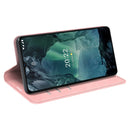 For Nokia G11/G21 Retro-skin Magnetic Suction Leather Phone Case(Pink)