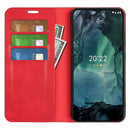For Nokia G11/G21 Retro-skin Magnetic Suction Leather Phone Case(Red)