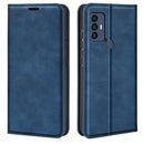 For TCL 30 SE/305/306 Retro-skin Magnetic Suction Leather Phone Case(Dark Blue)