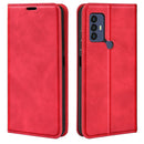 For TCL 30 SE/305/306 Retro-skin Magnetic Suction Leather Phone Case(Red)