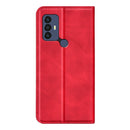 For TCL 30 SE/305/306 Retro-skin Magnetic Suction Leather Phone Case(Red)