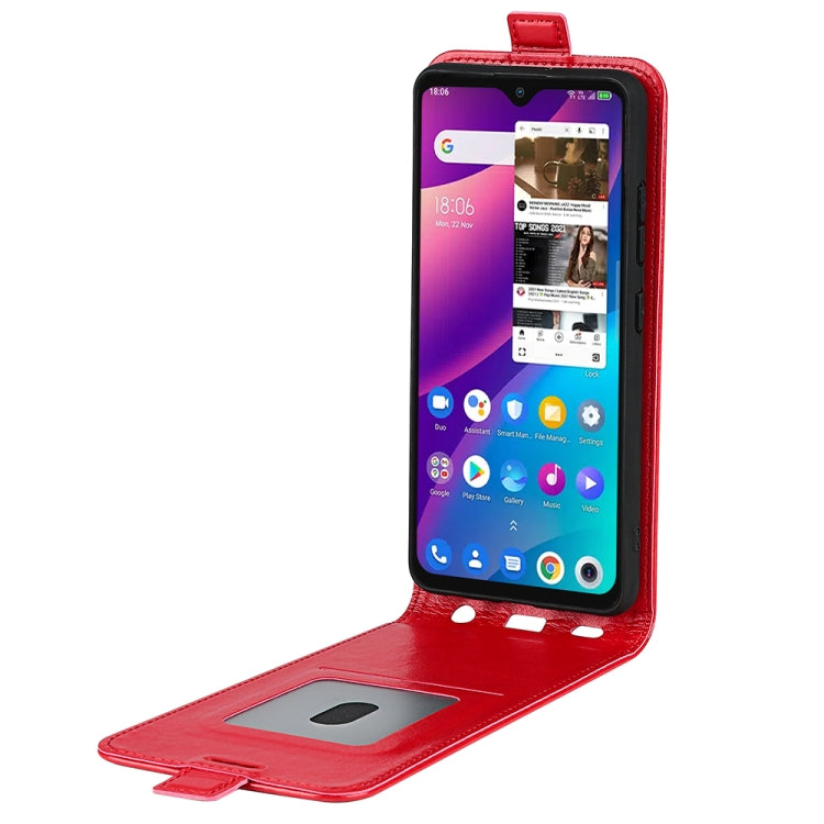 For TCL 30 SE/305/306 R64 Texture Single Vertical Flip Leather Phone Case(Red)