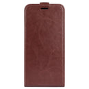 For TCL 30 SE/305/306 R64 Texture Single Vertical Flip Leather Phone Case(Brown)