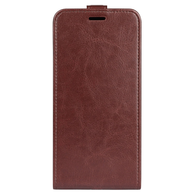 For TCL 30 SE/305/306 R64 Texture Single Vertical Flip Leather Phone Case(Brown)