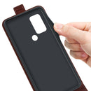 For TCL 30 SE/305/306 R64 Texture Single Vertical Flip Leather Phone Case(Brown)